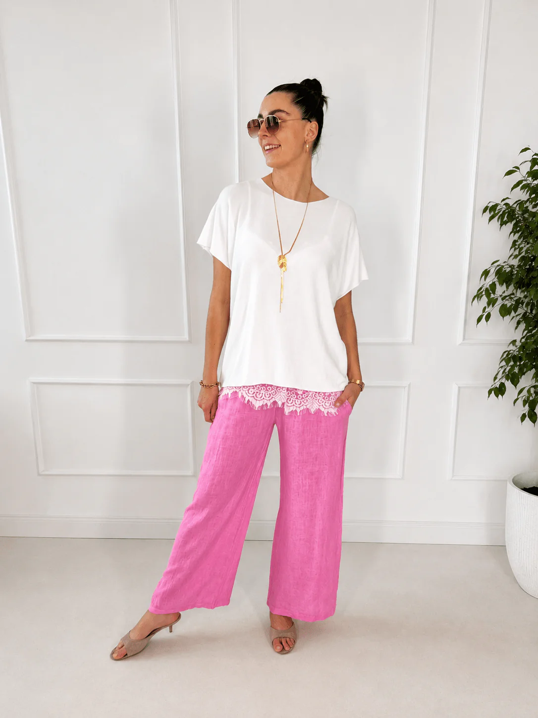 Feinstrick T-Shirt 2606124 - Image 5