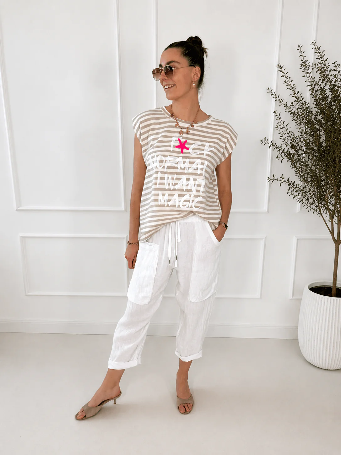Feinstrick T-Shirt 2606158 - Image 3